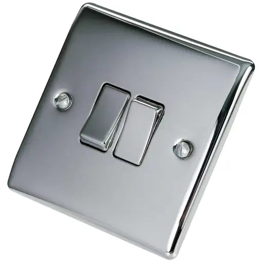 BG Nexus Metal Double Light Switch - Polished Chrome