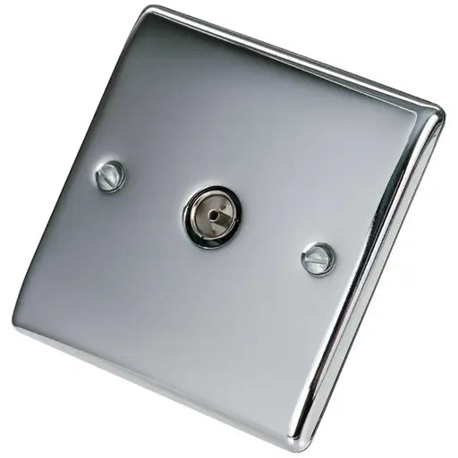 BG Nexus Metal TV Co-Axial Socket - Polished Chrome