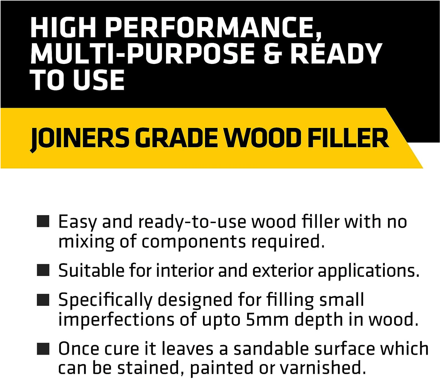 EverBuild Joiners Grade Wood Filler 250ml - Light Oak