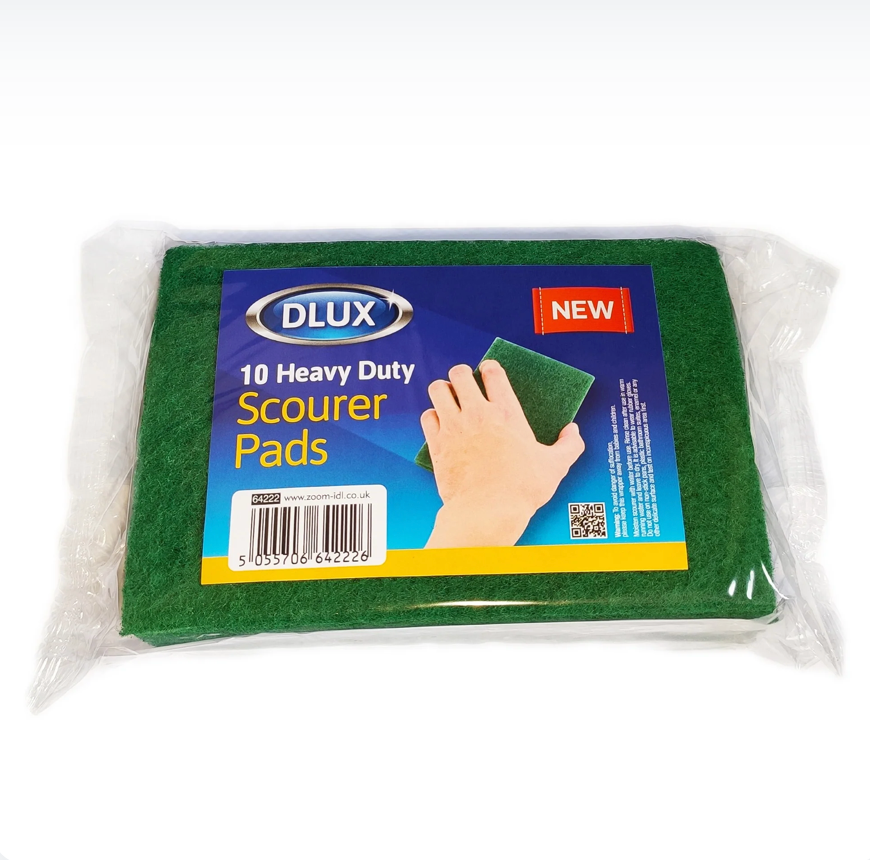 Dlux Heavy Duty Scouring Pads  - Pack of 10