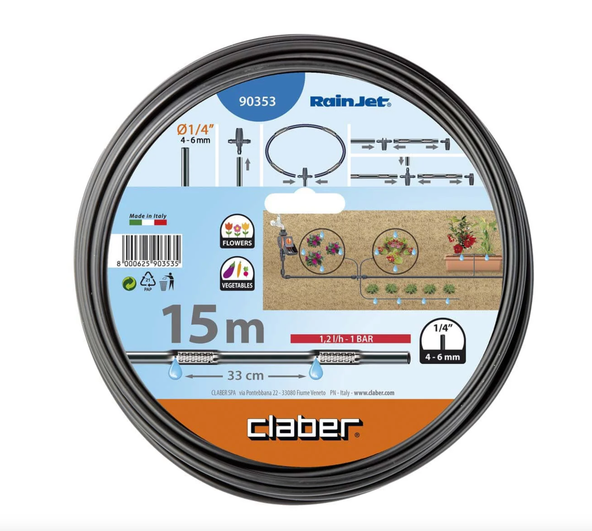 Claber Micro Drip Line 15m (4mm) - 90353