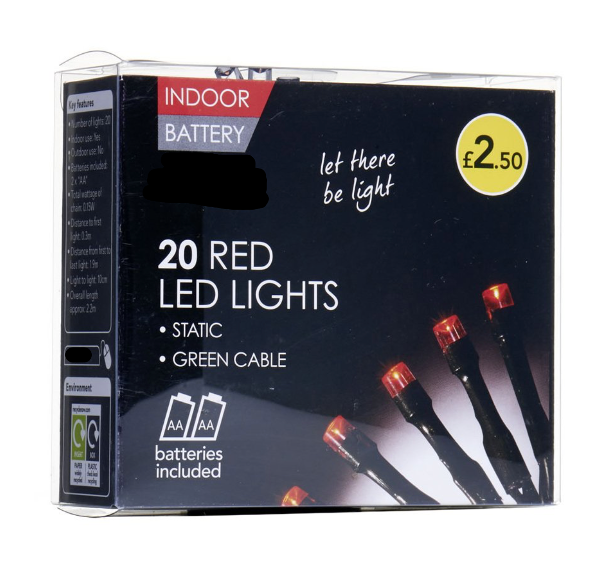 20 Indoor Lights - batteries included.