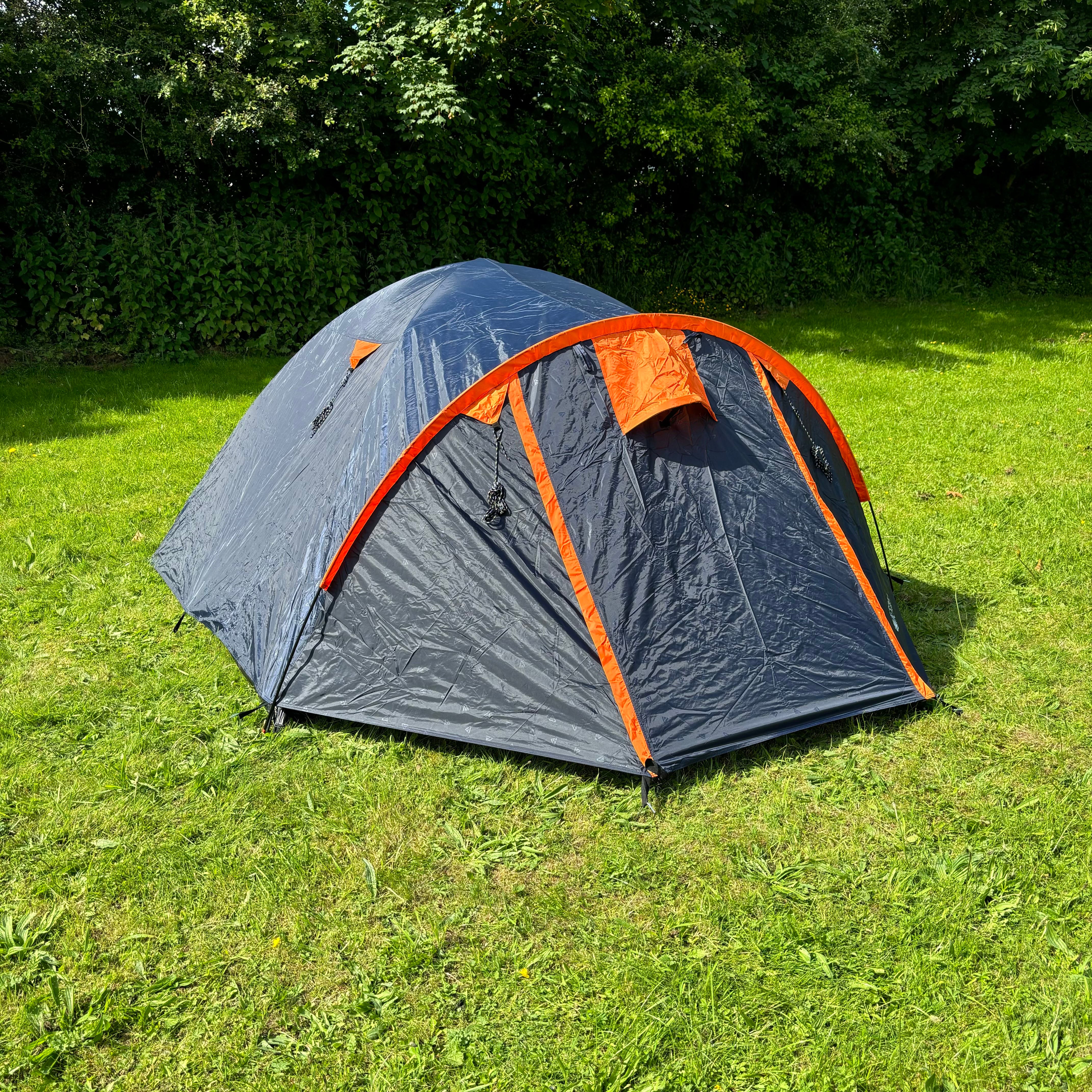 Tambu Acamp 3-4 Person Dome Tent - Dark Blue / Orange - 55% OFF