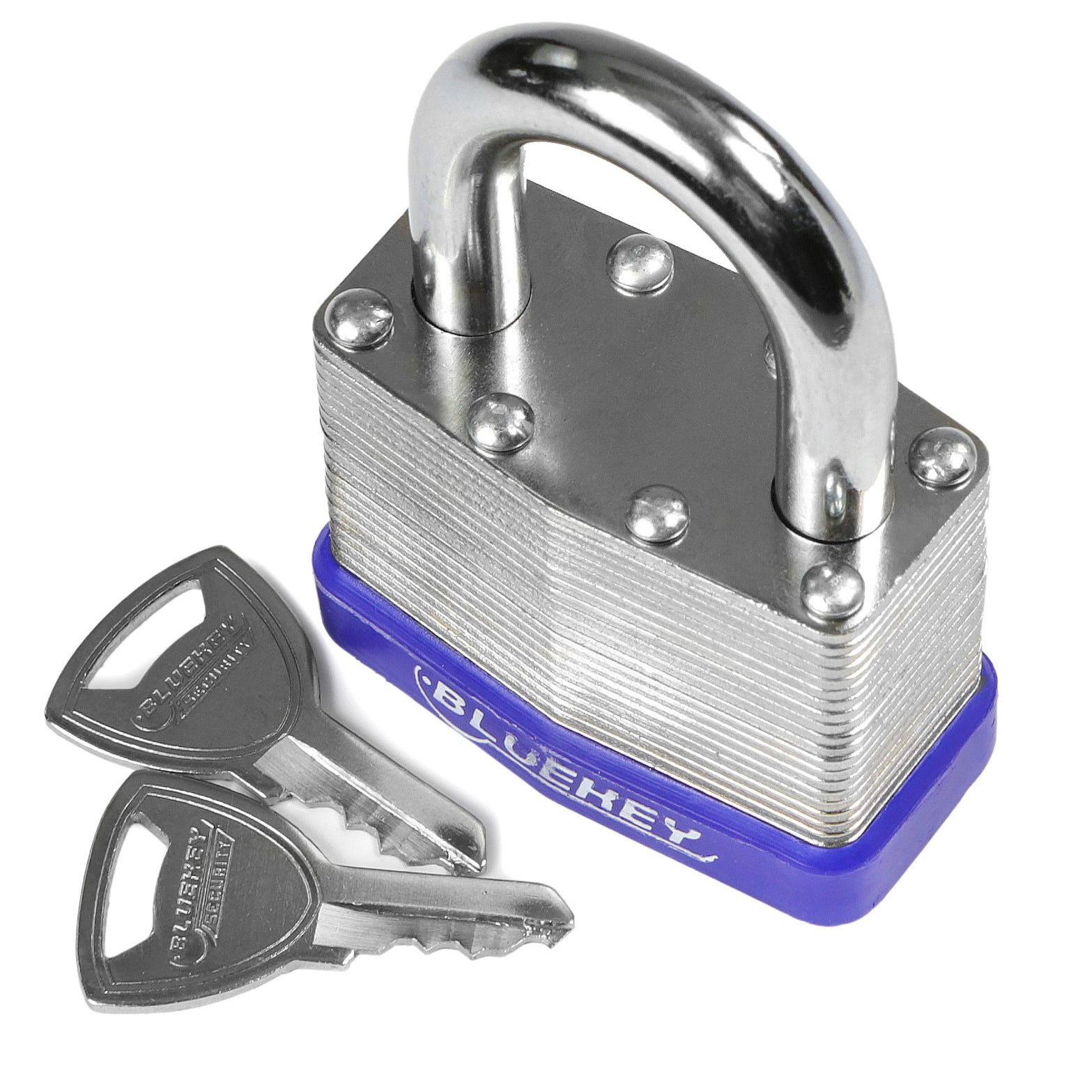 10x Bluekey Heavy Duty Laminated Steel Keyed Alike 30mm Padlocks HS-LS30-KA