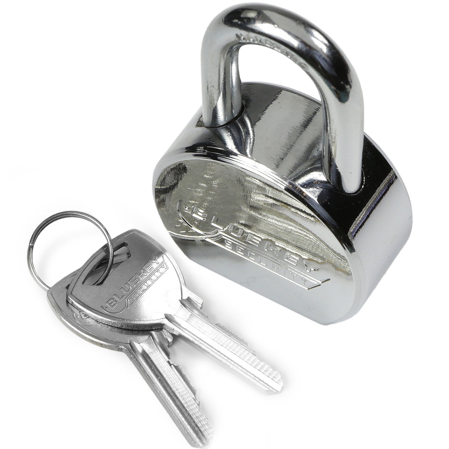 10x Bluekey Maximum Security Solid Steel Body Round Keyed Alike 55mm Padlocks MS-RS55L-KA