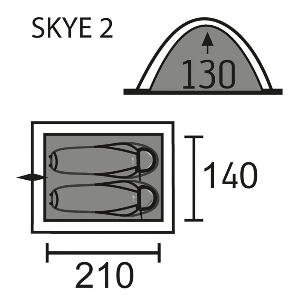 Portal Outdoor - Skye 2 Person Dome Tent - 50% OFF