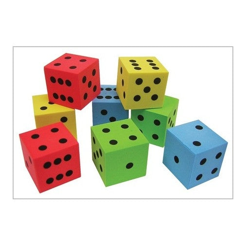 Silent Foam Dice – Set of 8