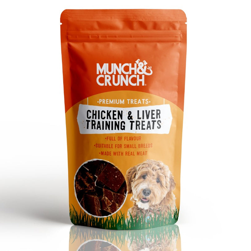 Munch Crunch Chicken and Liver Training Treats -  60g Dog Treats