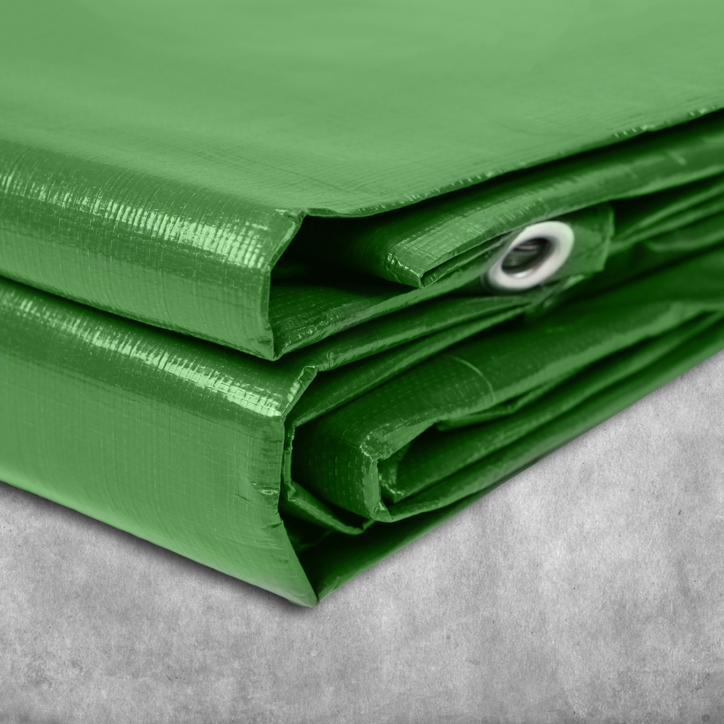 Perimeter Heavy Duty Tarpaulin Green - 4.5 x 6.0 Metres