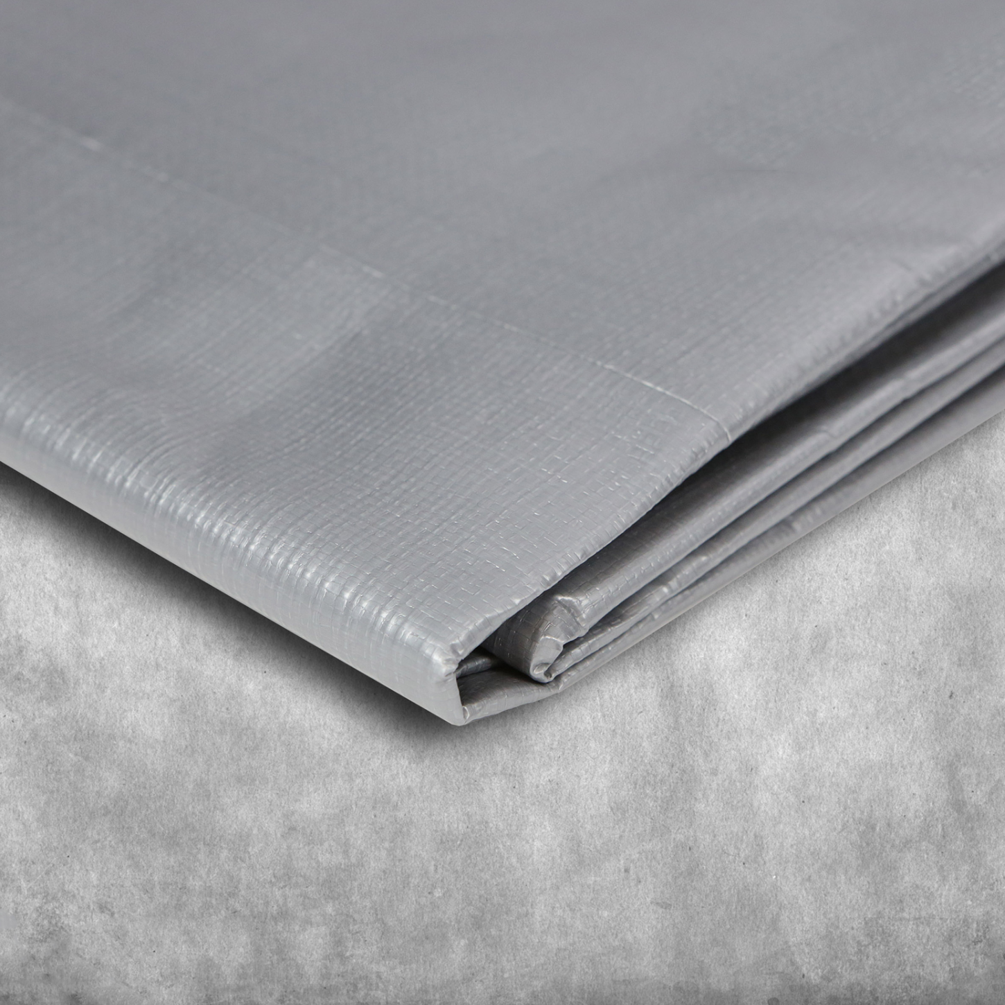 Perimeter Heavy Duty Tarpaulin Silver - 2.7 x 3.5 Metres