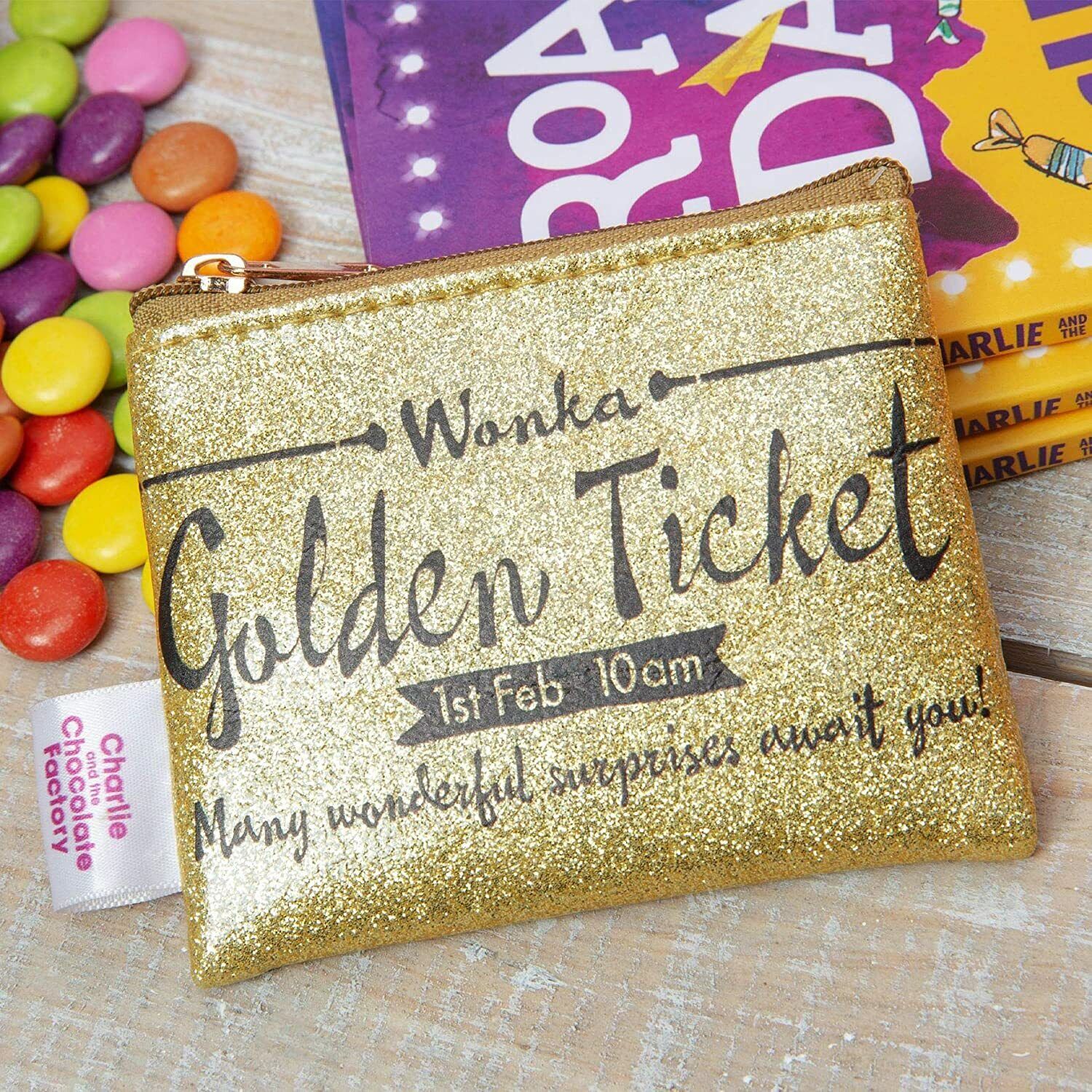 Roald Dahl Wonka Golden Ticket Purse