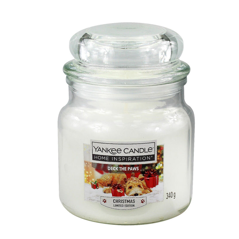 Christmas Yankee Candles 6 x 340g Set Scented Wax 30 Hours Burn Time Glass  Jars