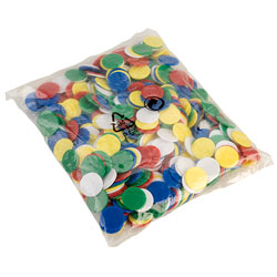 22mm Coloured Counters Pack of 500