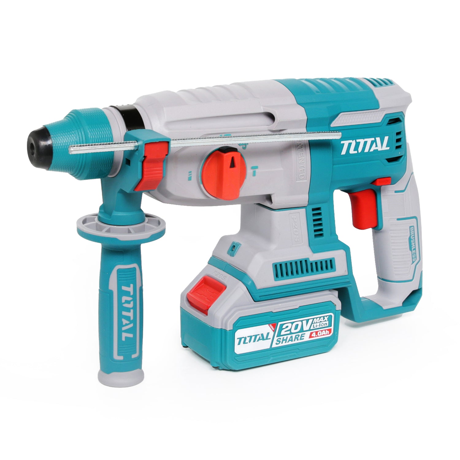 Total Li-Ion 20V Industrial Combo Kit (with 2 x Batteries & Charger) - TCKLI2058