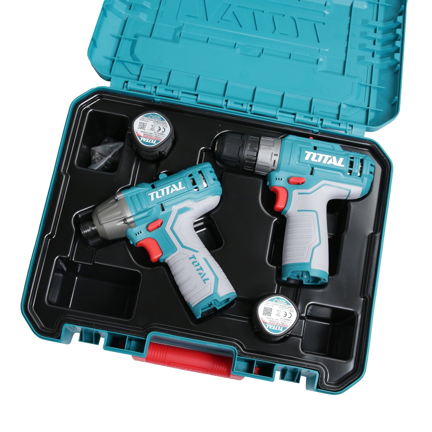 Total Li-Ion 12V Cordless 2 Pcs Combo Kit (with 2 x Batteries) - TOSLI240586E