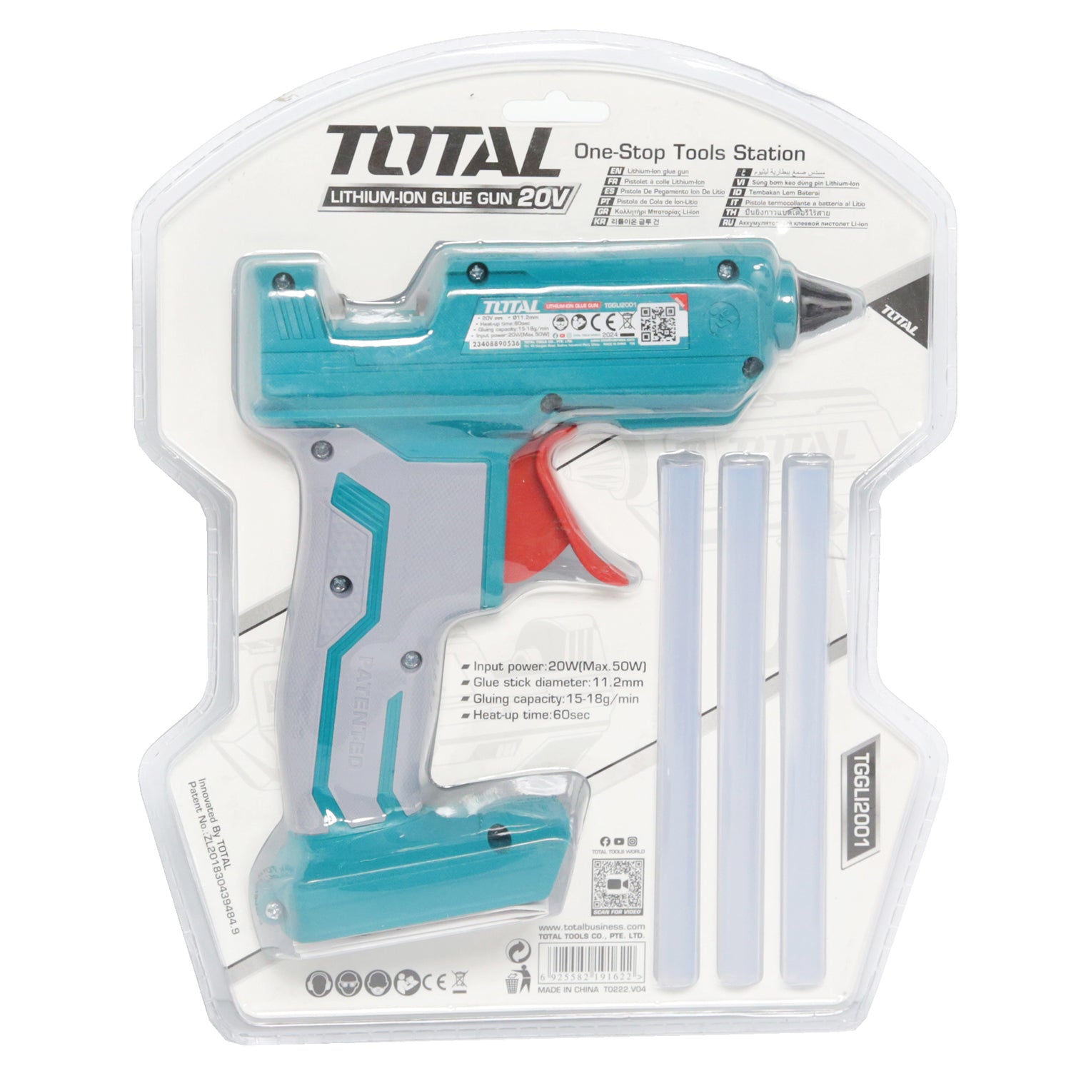 Total Li-Ion 20V Glue Gun (Battery not included) - TGGLI2001