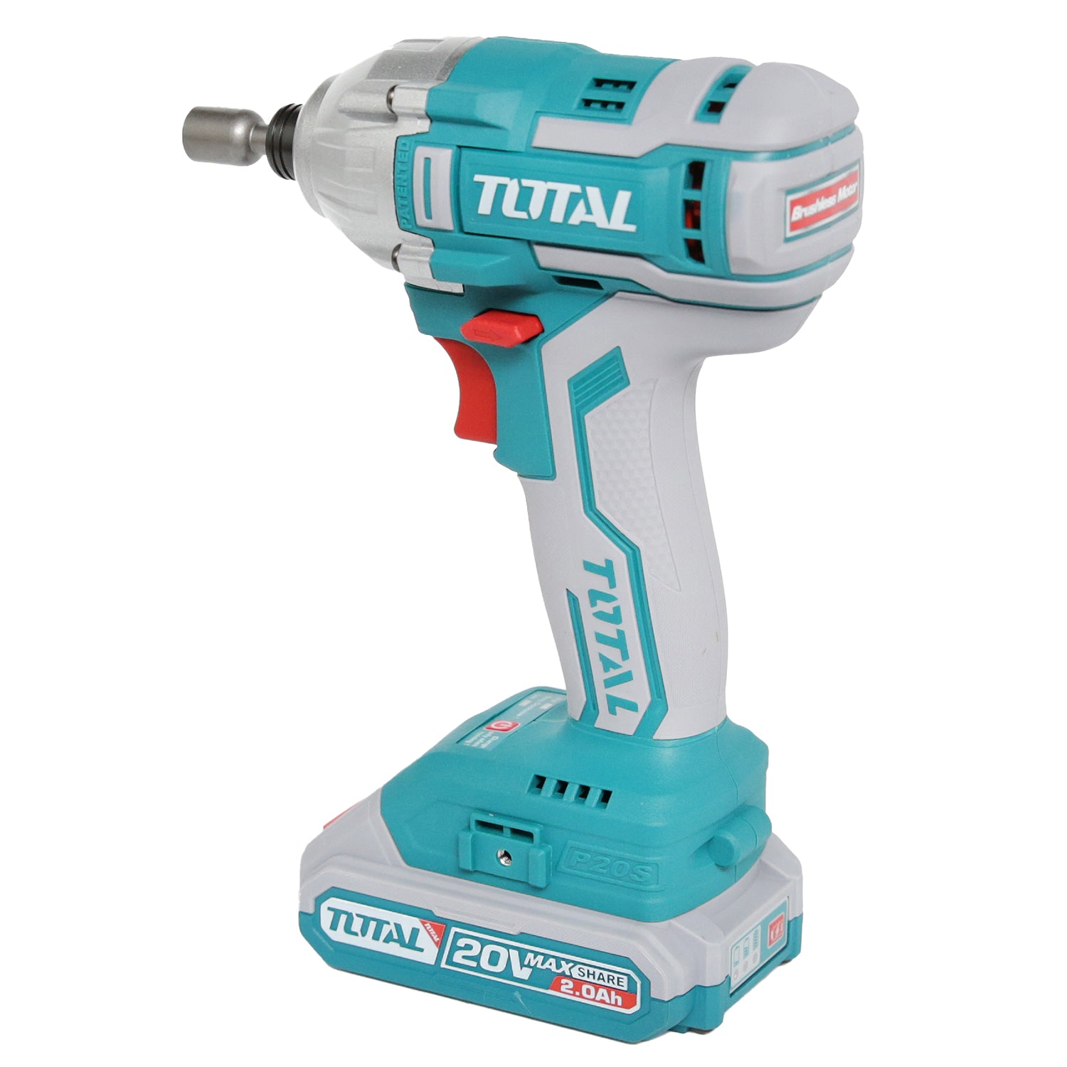 Total Li-Ion 20V Impact Driver (with 2 x Batteries & Charger) - TIRLI2002