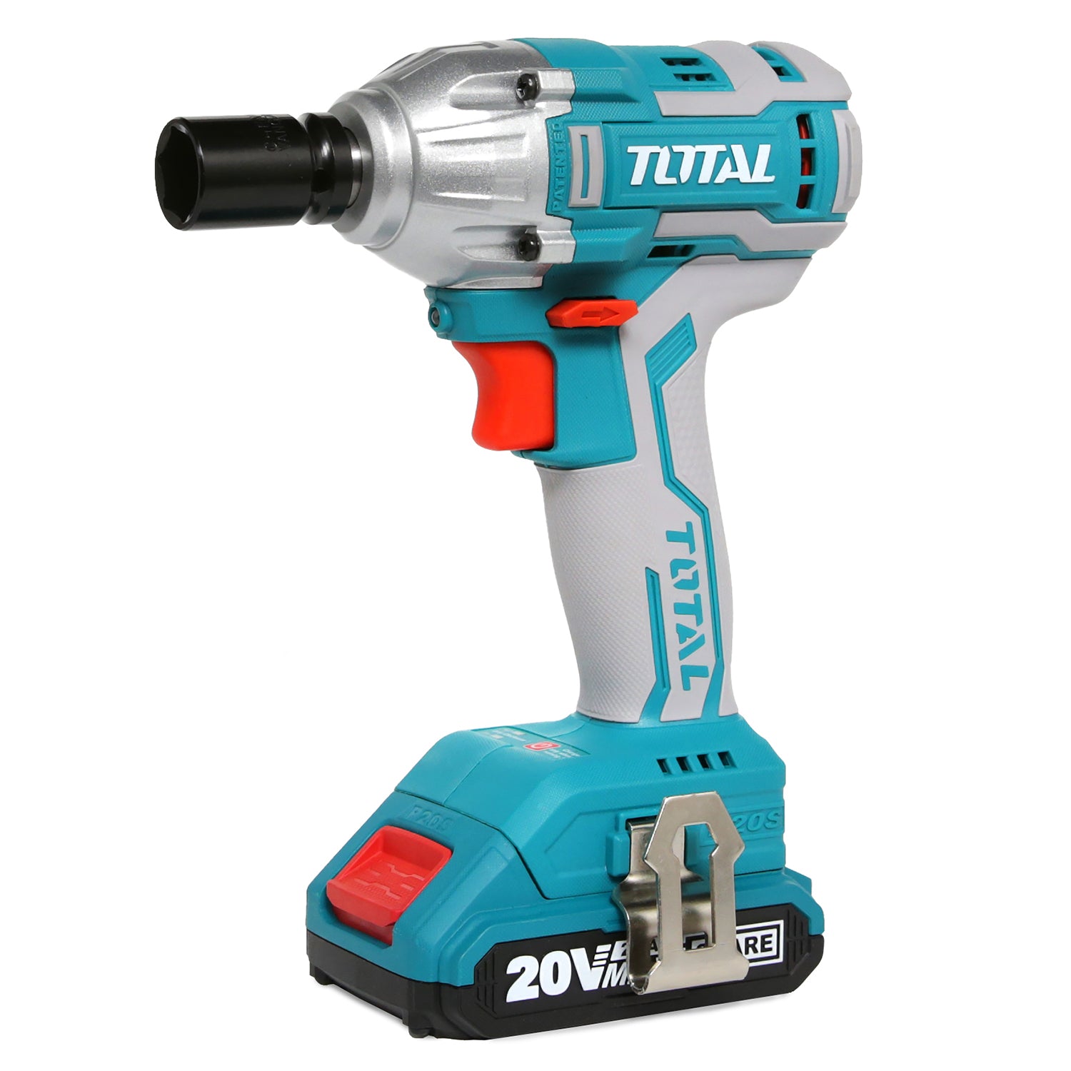 Total Li-Ion 20V Impact Wrench (with 2 x Batteries & Charger) - TIWLI2001