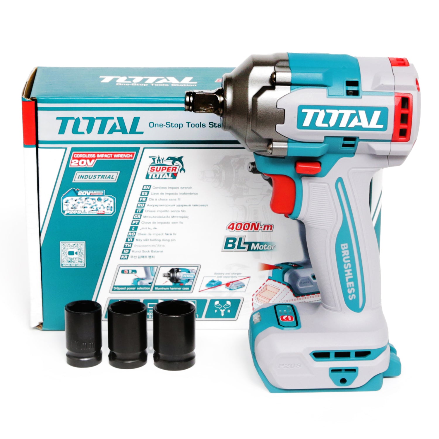 Total Li-Ion 20V Impact Wrench (Battery Not Included) - TIWLI20401