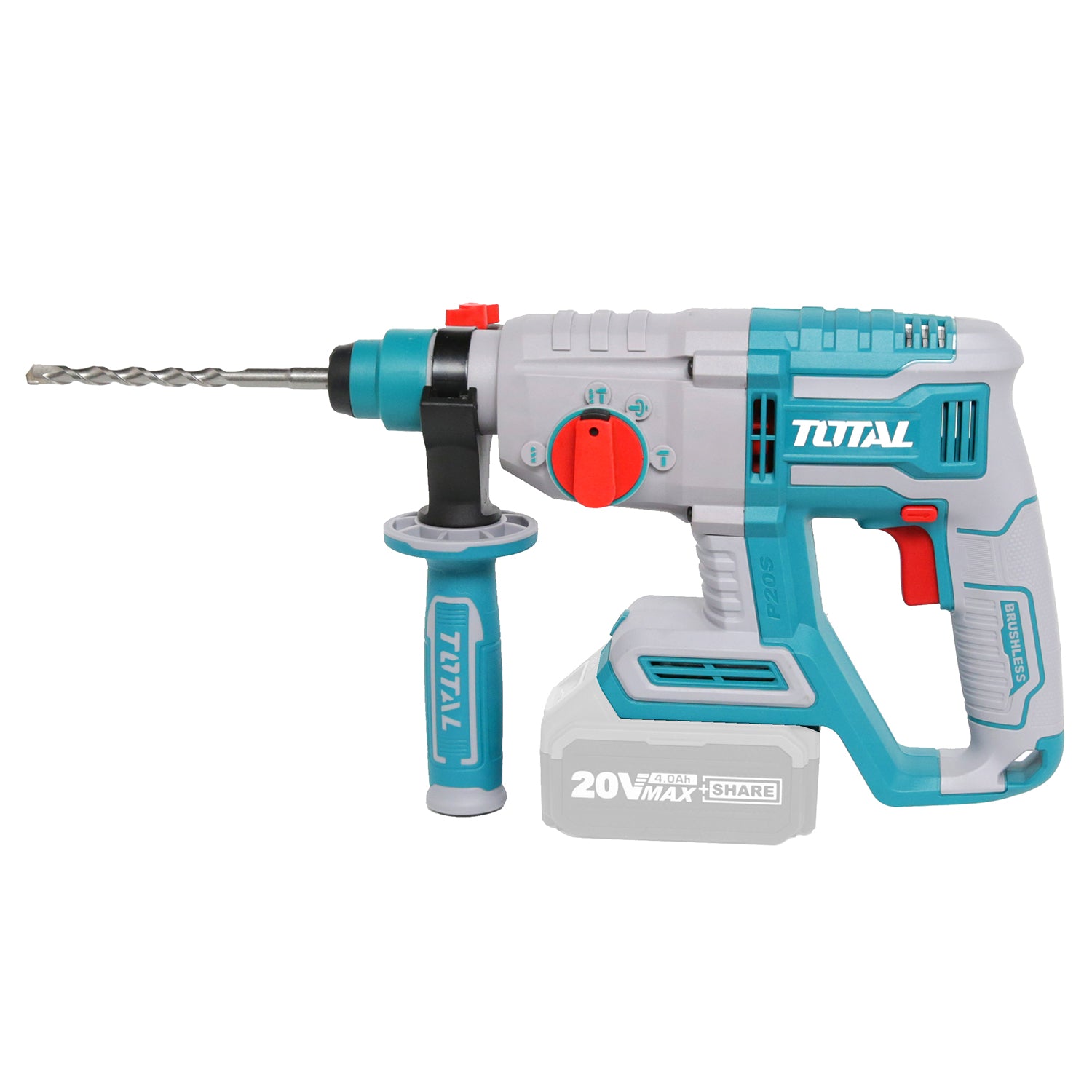 Total Li-Ion 20V Rotary Hammer SDS Plus (Battery not included) - TRHLI20208