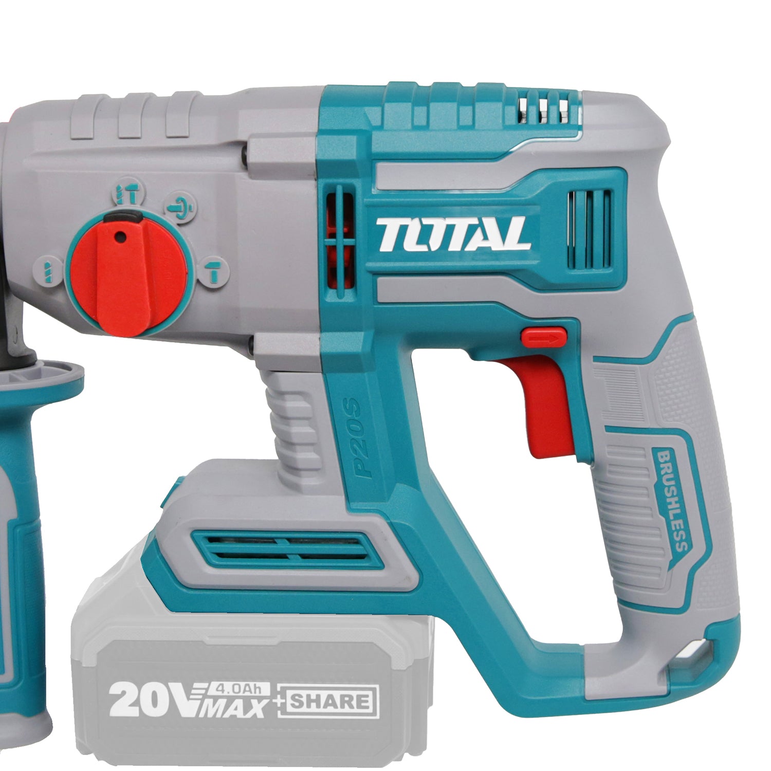 Total Li-Ion 20V Rotary Hammer SDS Plus (Battery not included) - TRHLI20208