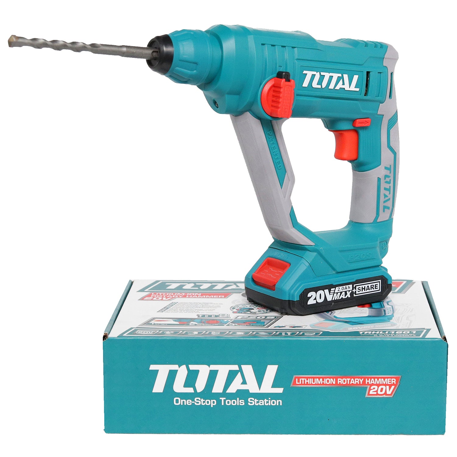 Total Li-Ion 20V Rotary Hammer SDS Plus (Battery not included) - TRHLI1601