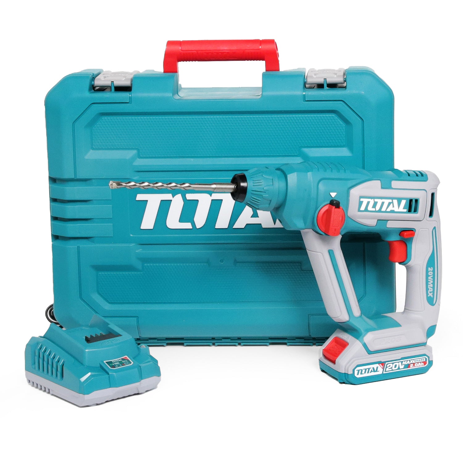 Total Li-Ion 20V Rotary Hammer (with Battery & Charger) - TRHLI201681E