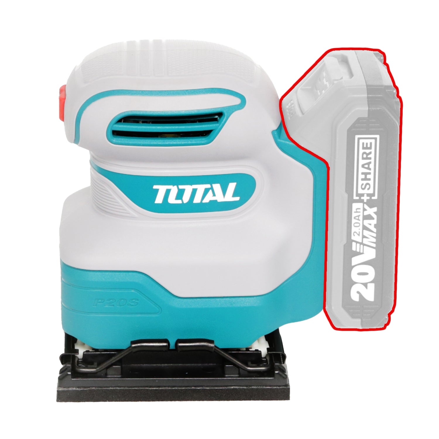 Total Li-Ion 20V Sheet Sander (Battery Not Included) - TSHSLI2014