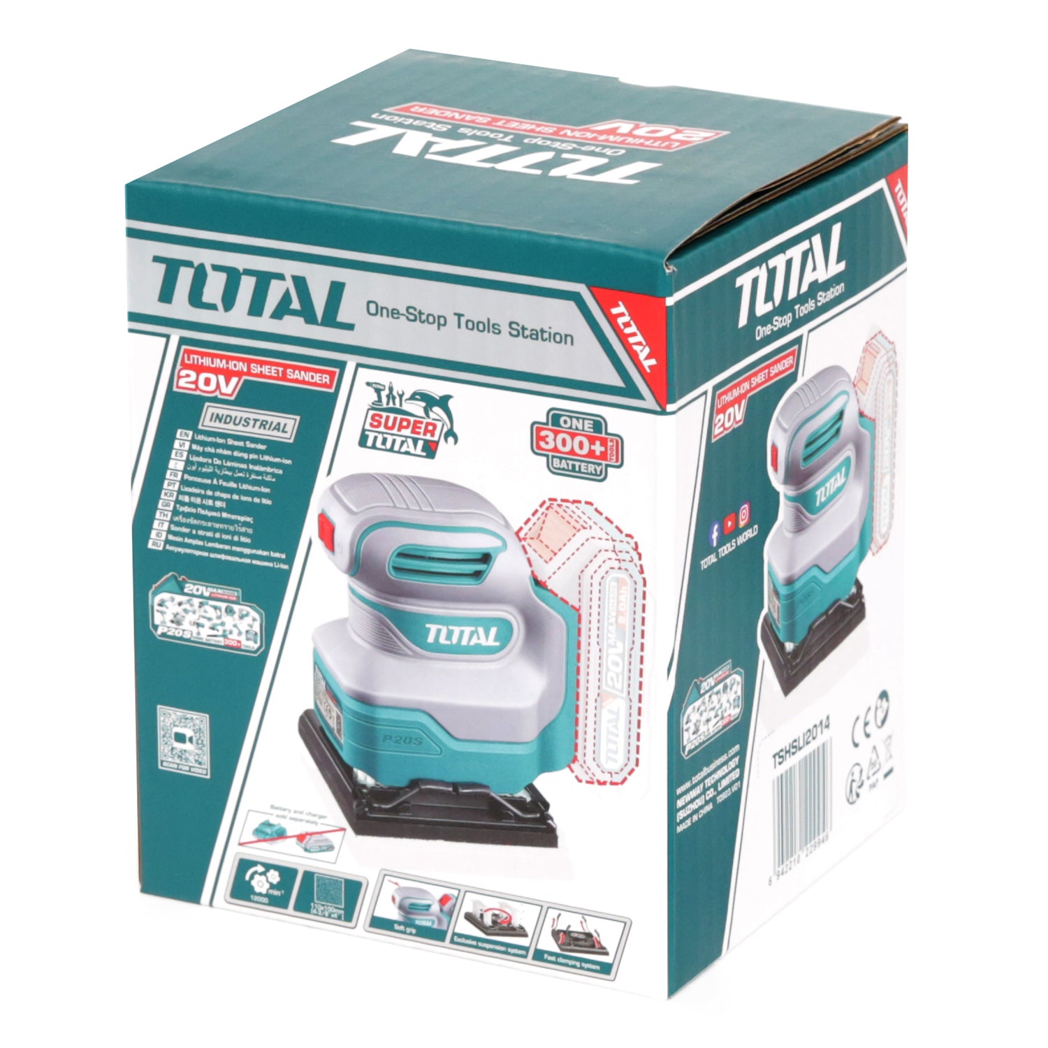 Total Li-Ion 20V Sheet Sander (Battery Not Included) - TSHSLI2014