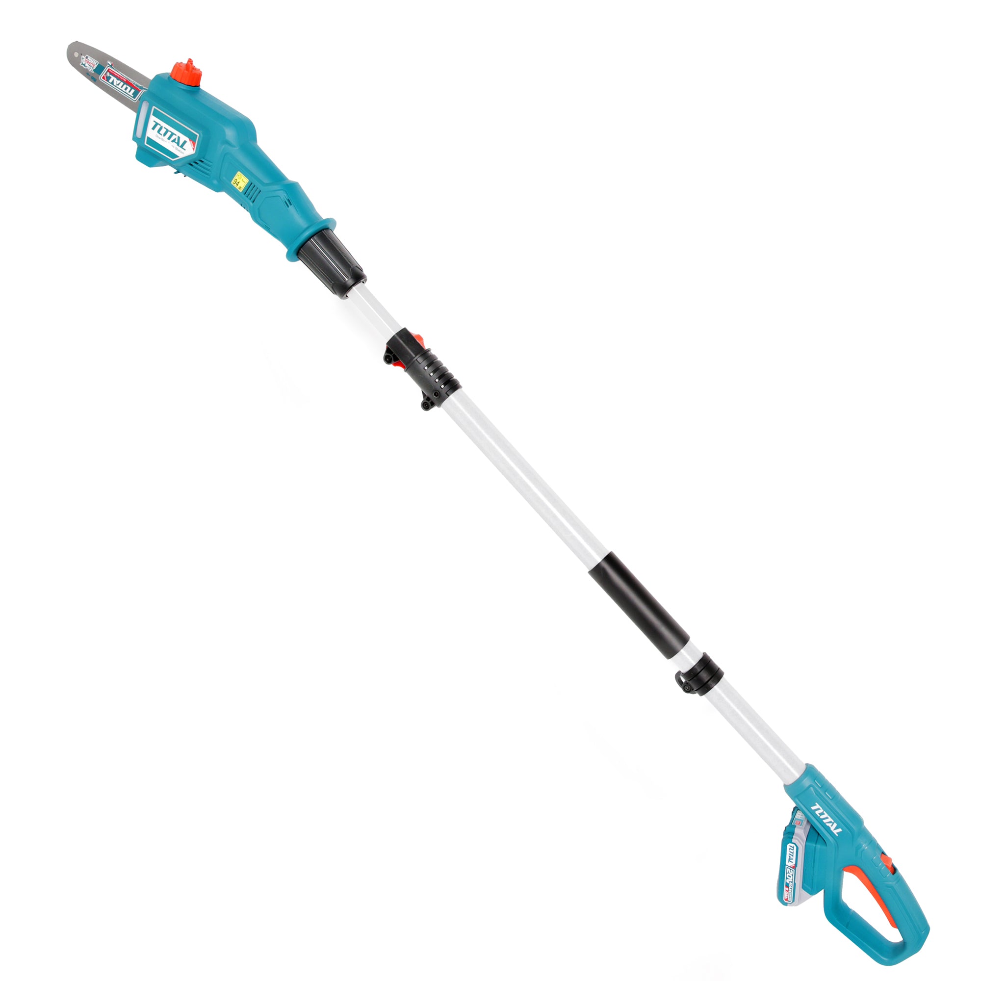 Total Li-Ion 20V Pole Saw with Pole Hedge Trimmer (with Battery & Charger) - TPTS201681