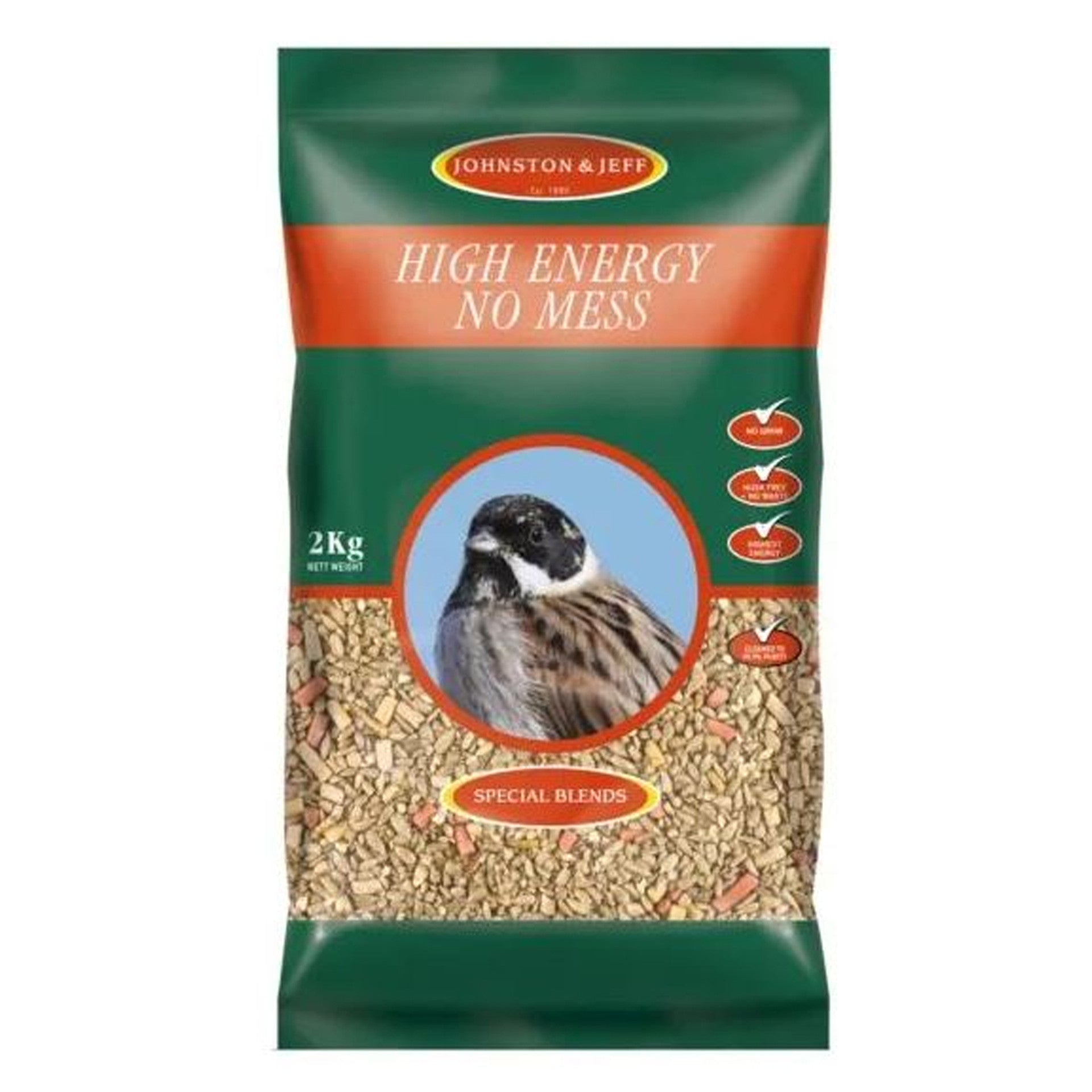 Johnston & Jeff High Energy No Mess Bird Food 2kg