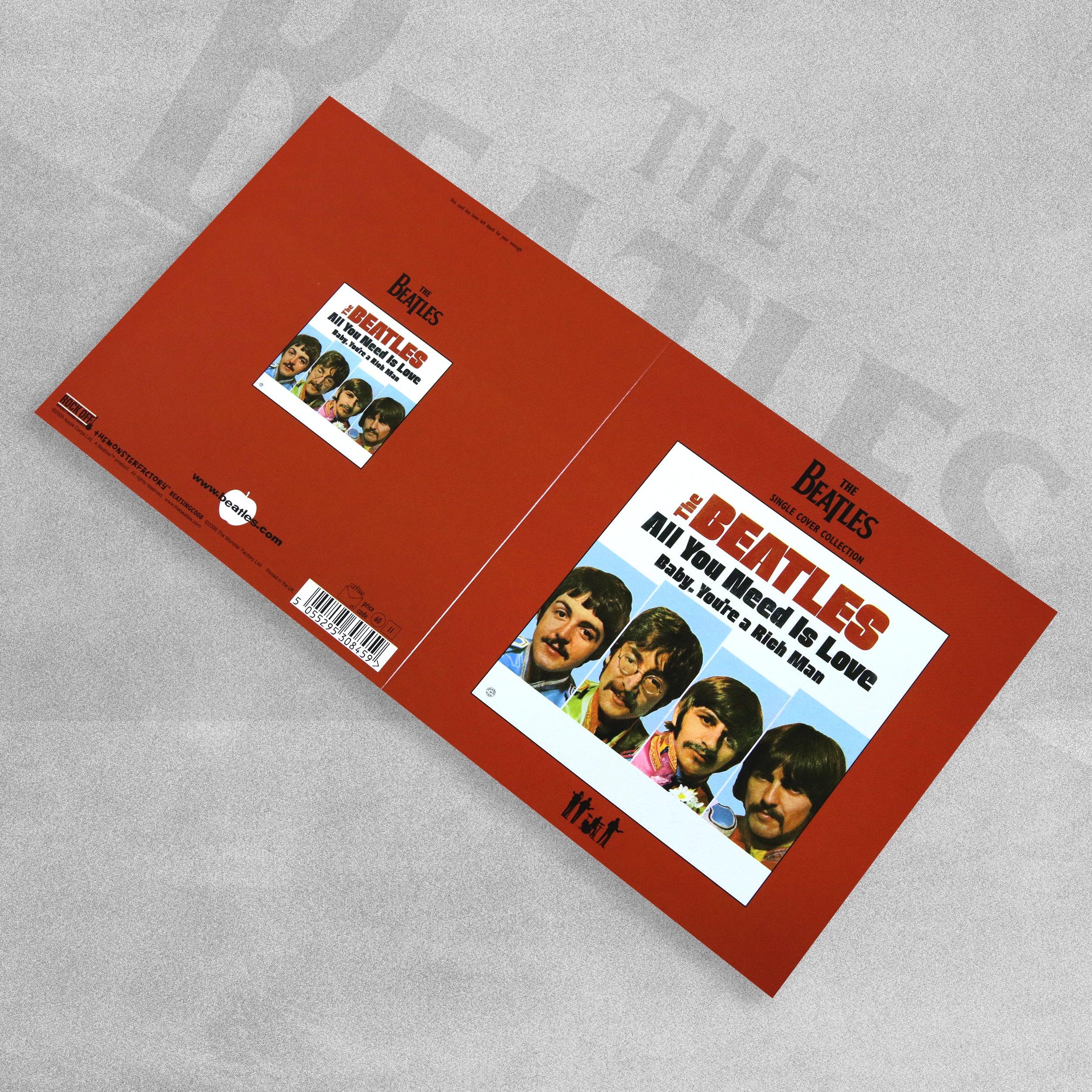 The Beatles Single Cover Collection Greeting Card - All You Need Is Love