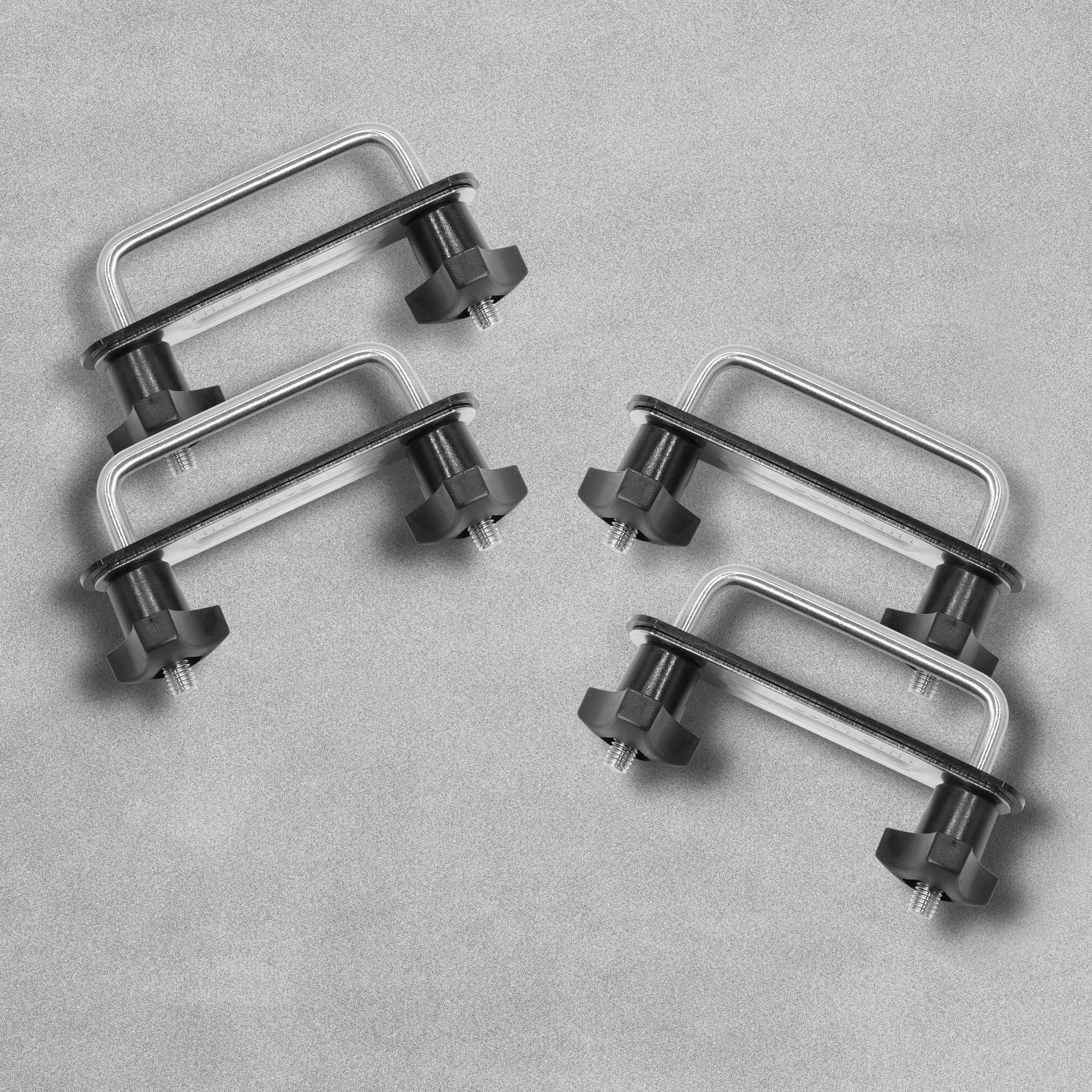 4x U-Bolts Clamp Stainless Steel Universal Roof Box Car Van Mounting  Fitting Kit
