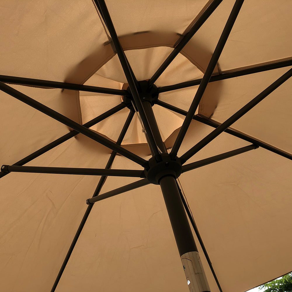 Ravelo 2.7m Crank and Tilt Parasol - 3 Colours Available