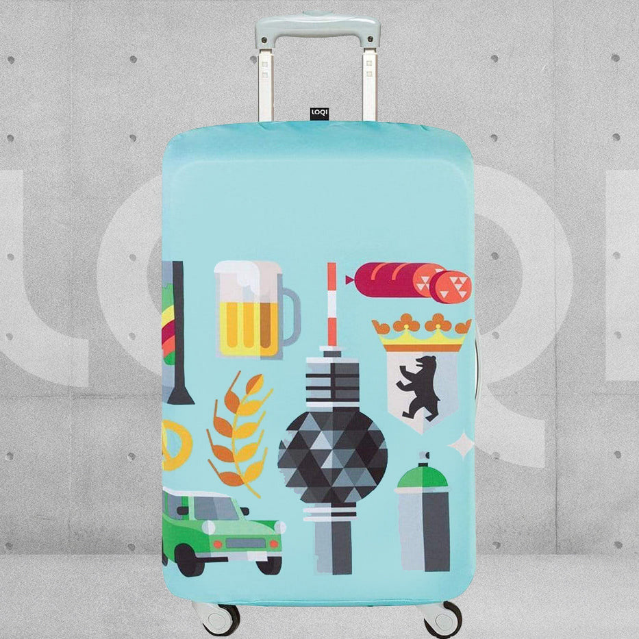 Loqi Luggage Cover - Berlin Icons