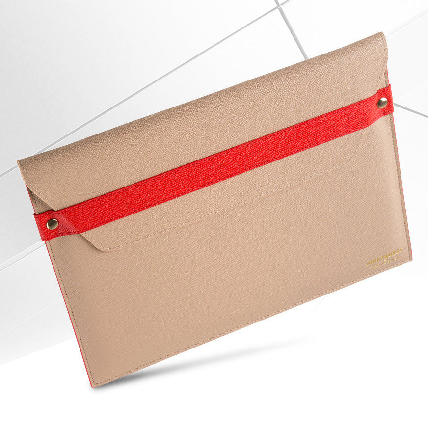 Printworks Laptop Envelope Case 13" - Beige/Red