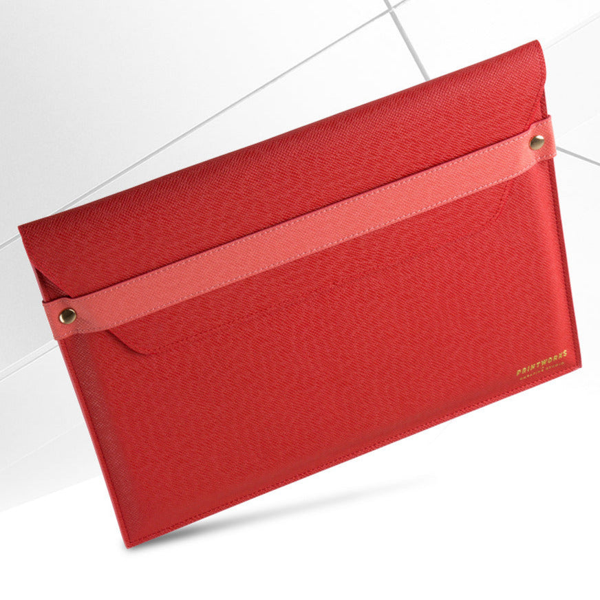 Printworks Laptop Envelope Case 13" - Red/Pink