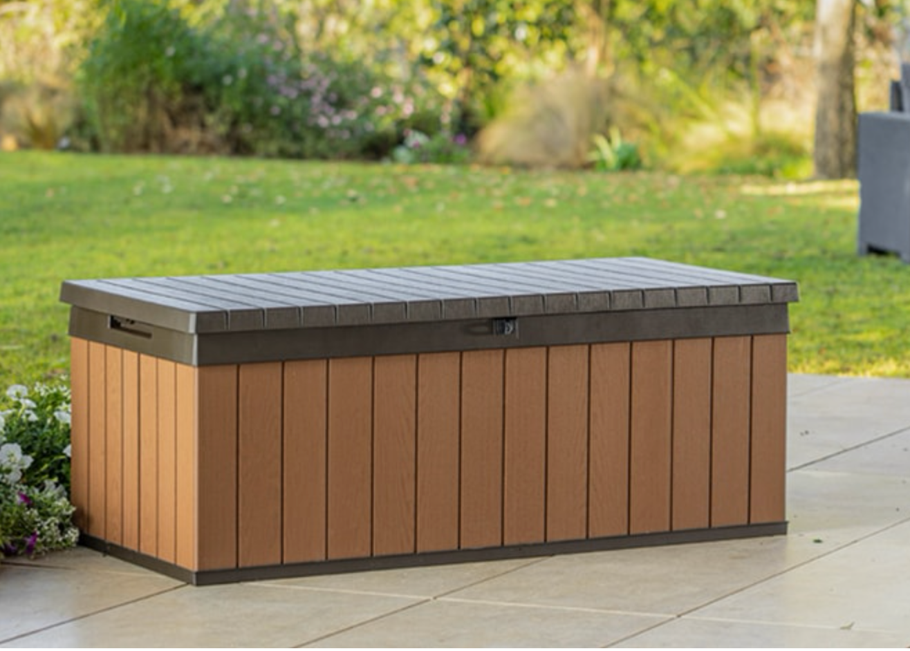 Keter Darwin Garden Deck Storage Box 380 Litres - Brown