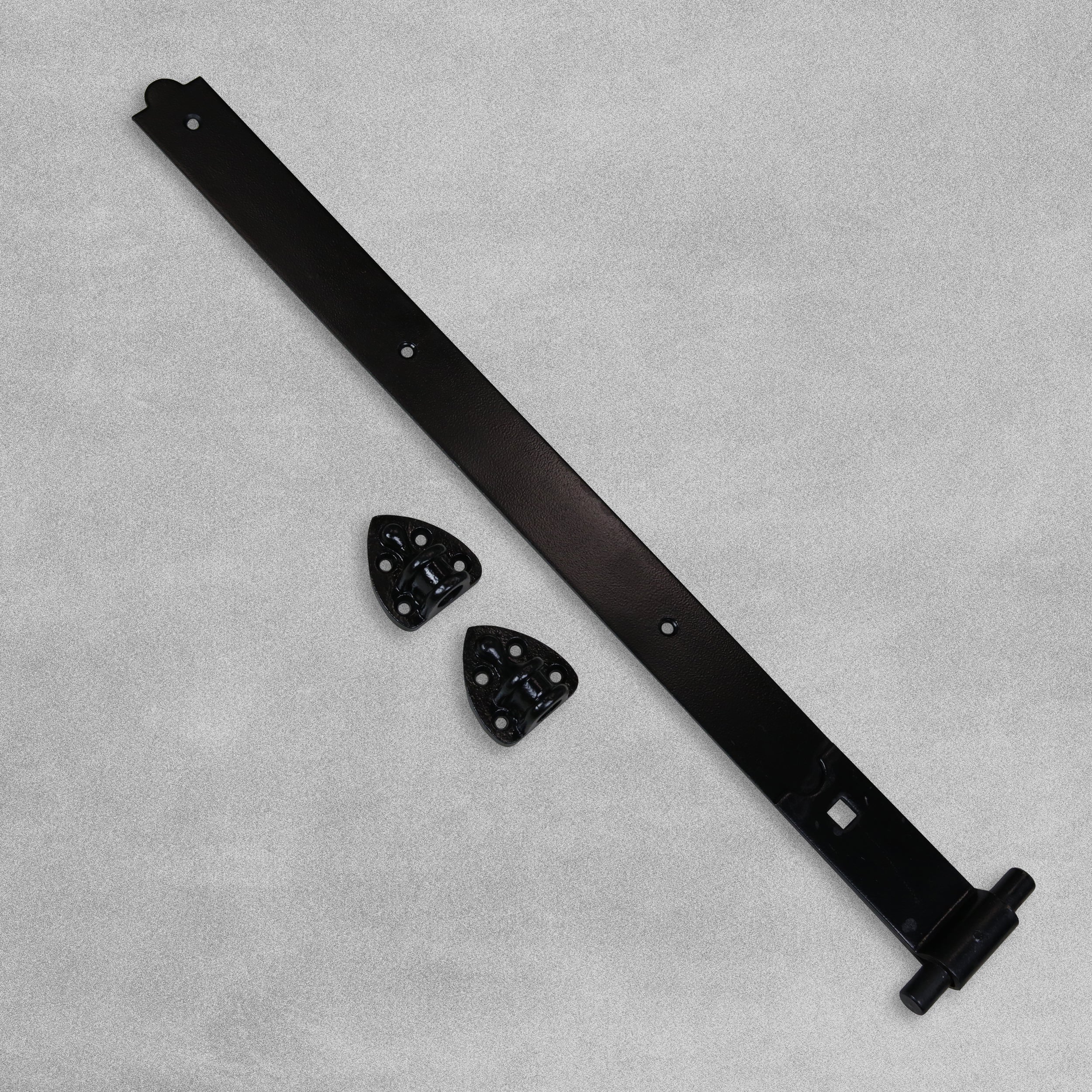 Heavy Reversible Black Gate / Door Hinges - 4 Sizes Available