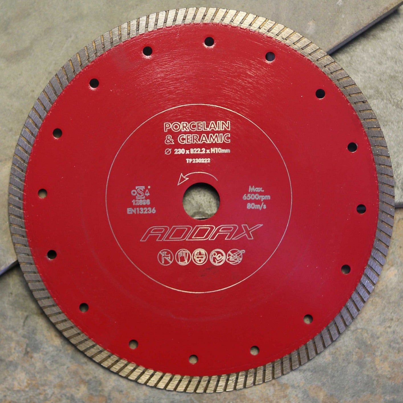 ADDAX TIMCO Porcelain/Ceramic Tile Cutting Saw Blade 230 x 22.2 x 1mm