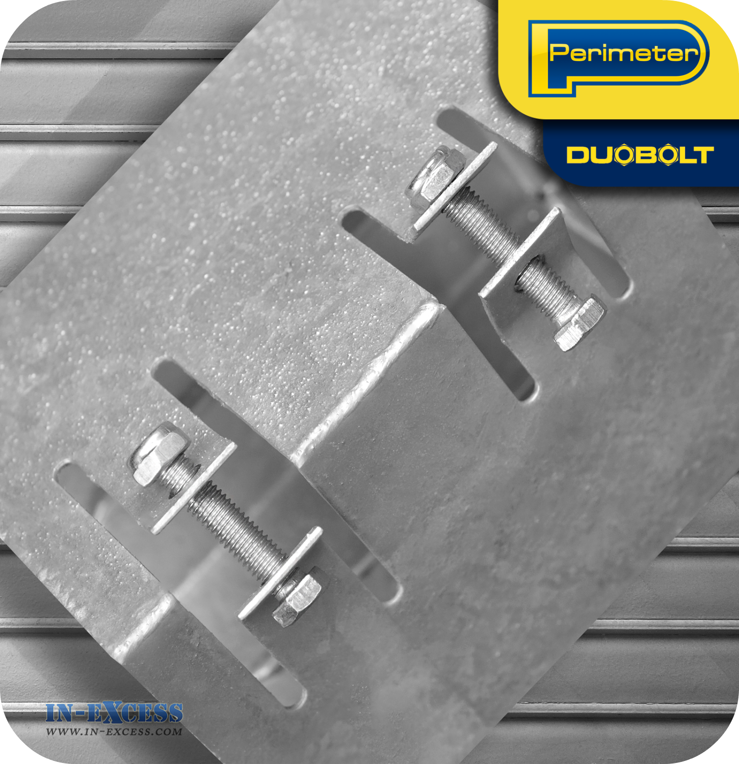 Perimeter DuoBolt Galvanised Concrete-In Fence Support -  100mm (4")