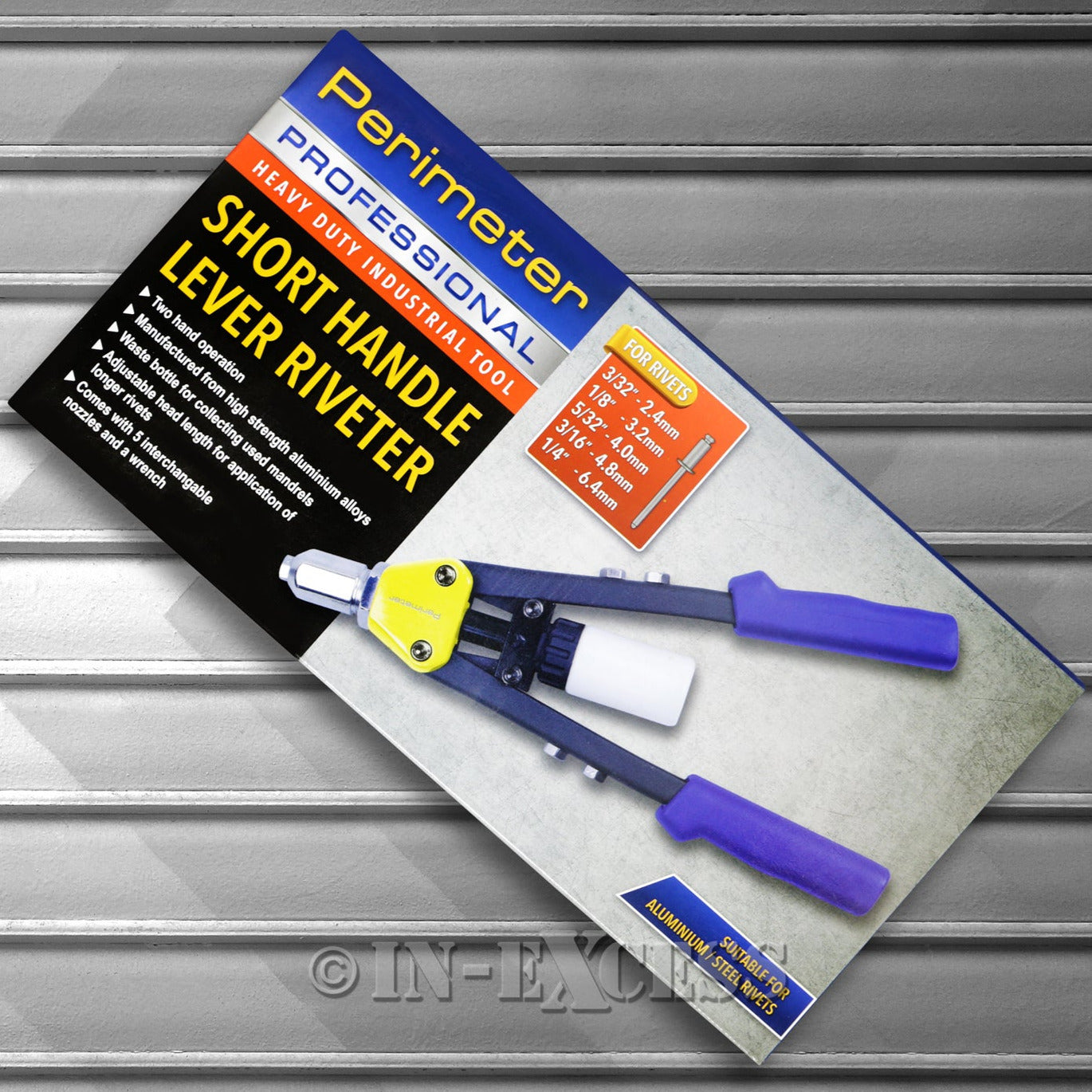 Perimeter Professional Heavy Duty Two Handed Short Handle Lever Rivet Riveter