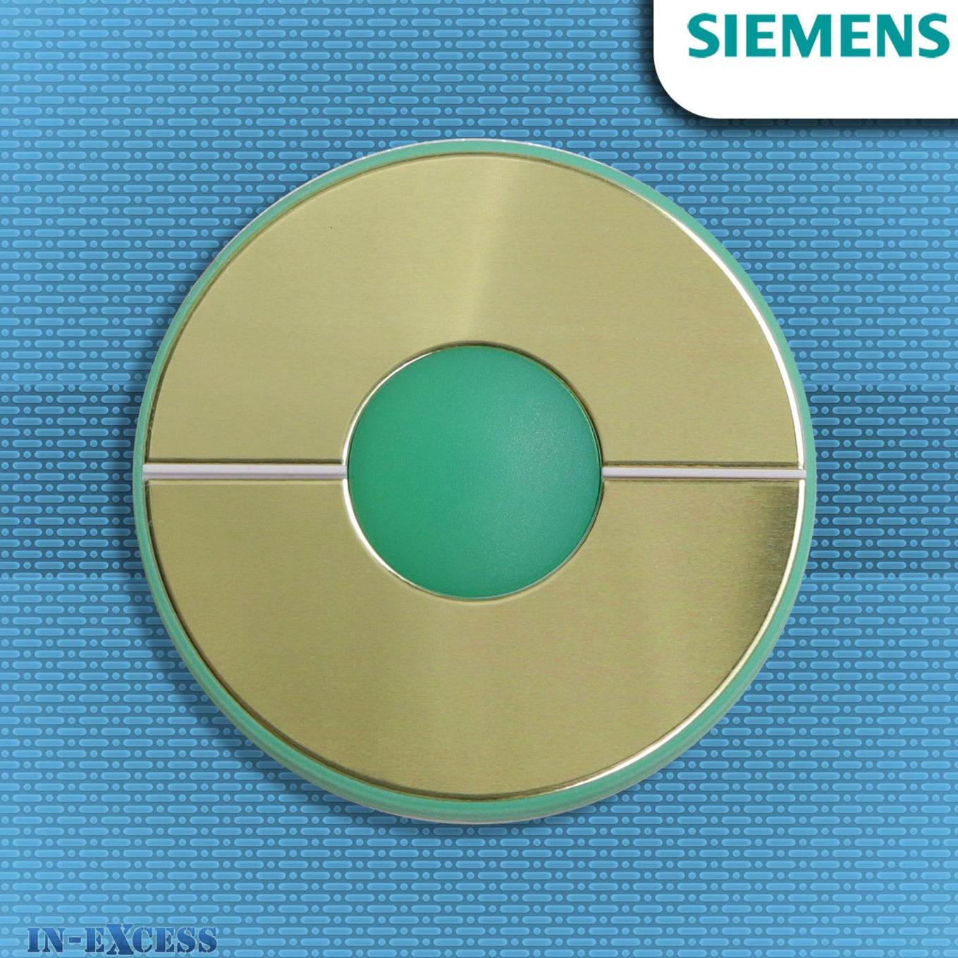 Siemens Bell Push Wirefree Brass Effect Circular Door Bell Push - JSJS-111 (DCBP9)