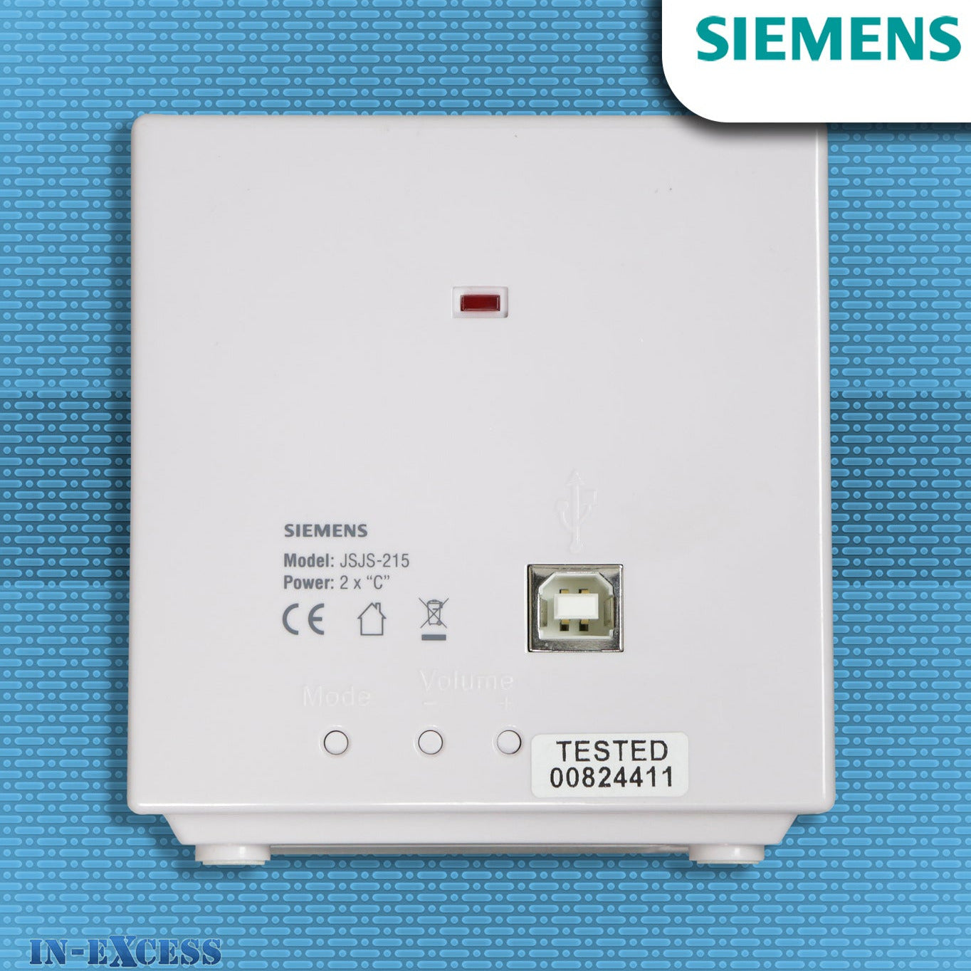 Siemens Cubist Wirefree Portable Door Bell Chime Kit JSJS-215- With JSJS-104W Bell Push