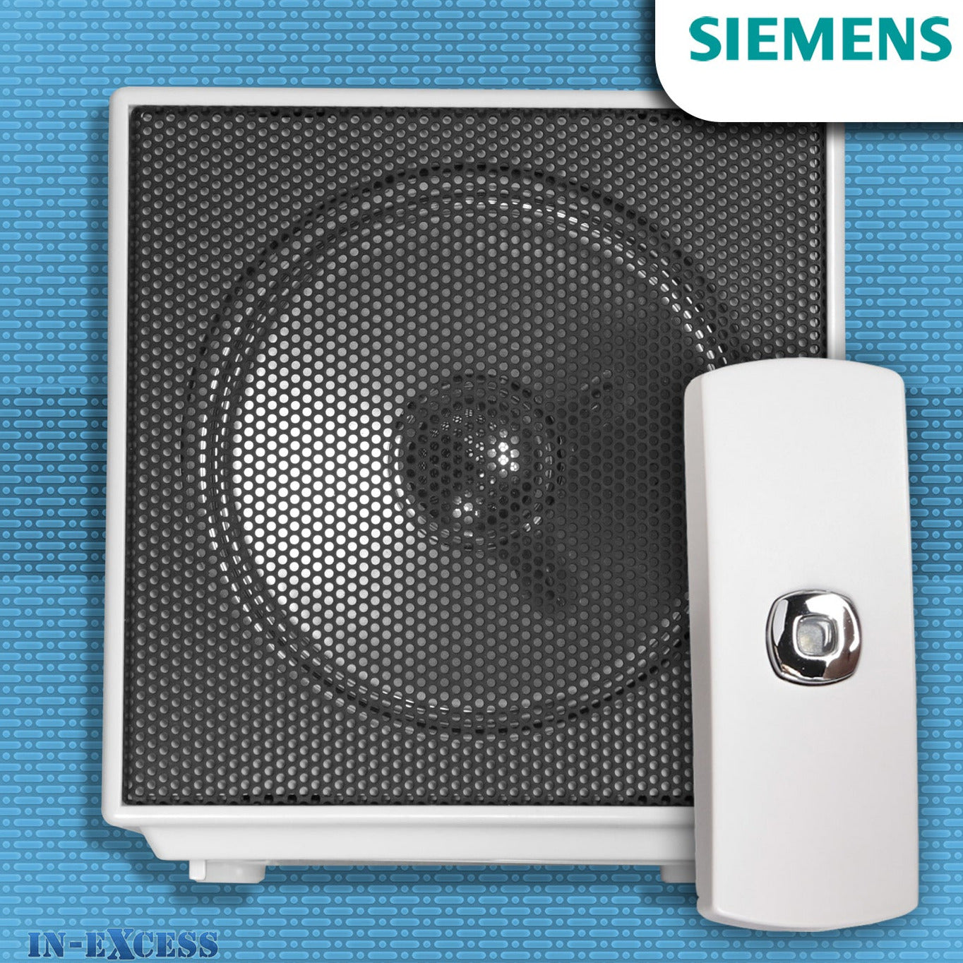 Siemens Cubist Wirefree Portable Door Bell Chime Kit JSJS-215- With JSJS-104W Bell Push