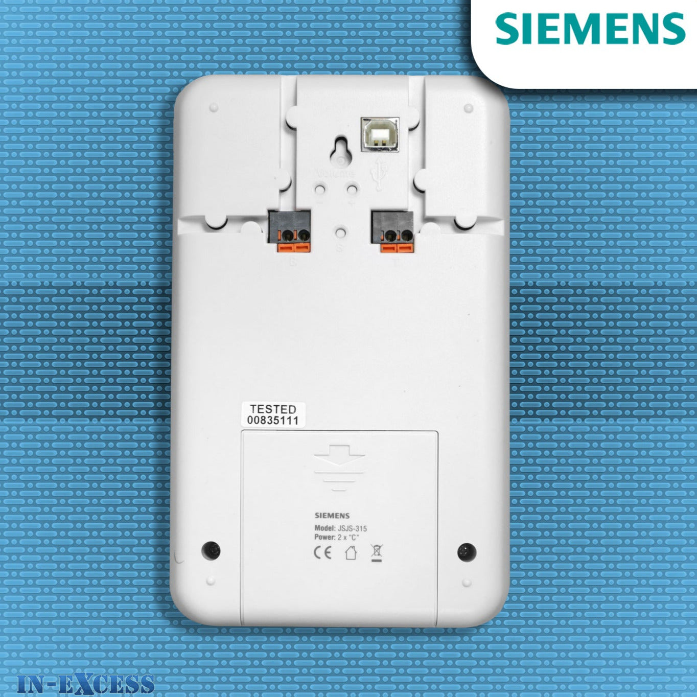 Siemens Wired Wall Mounted Recordable MP3 Door Bell Chime - JSJS-315 (DCW20)