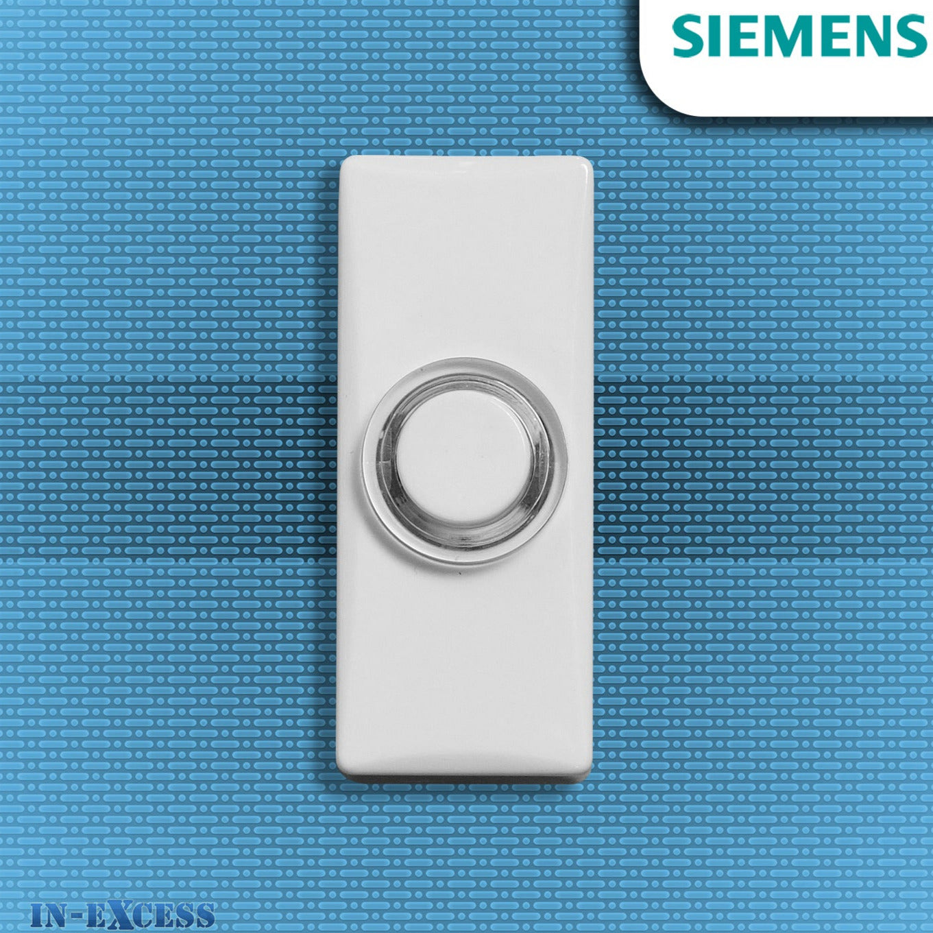 Siemens Backlit White Wired Bell Push For Wired Door Chimes - JSJS-309 (DCW12)