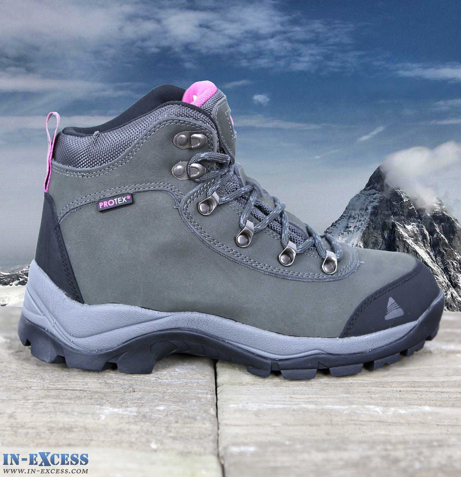 Pink hiking hotsell boots women's