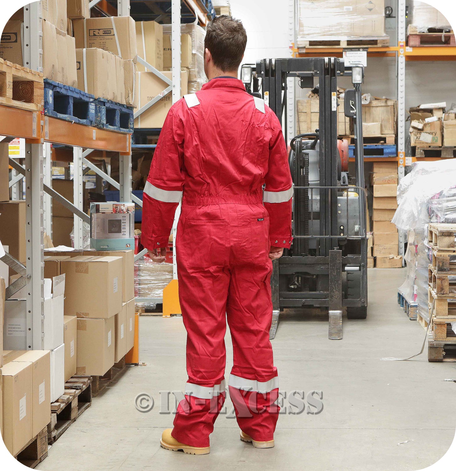 Walls FR Flame Resistant Boiler Work Wear Overalls Red